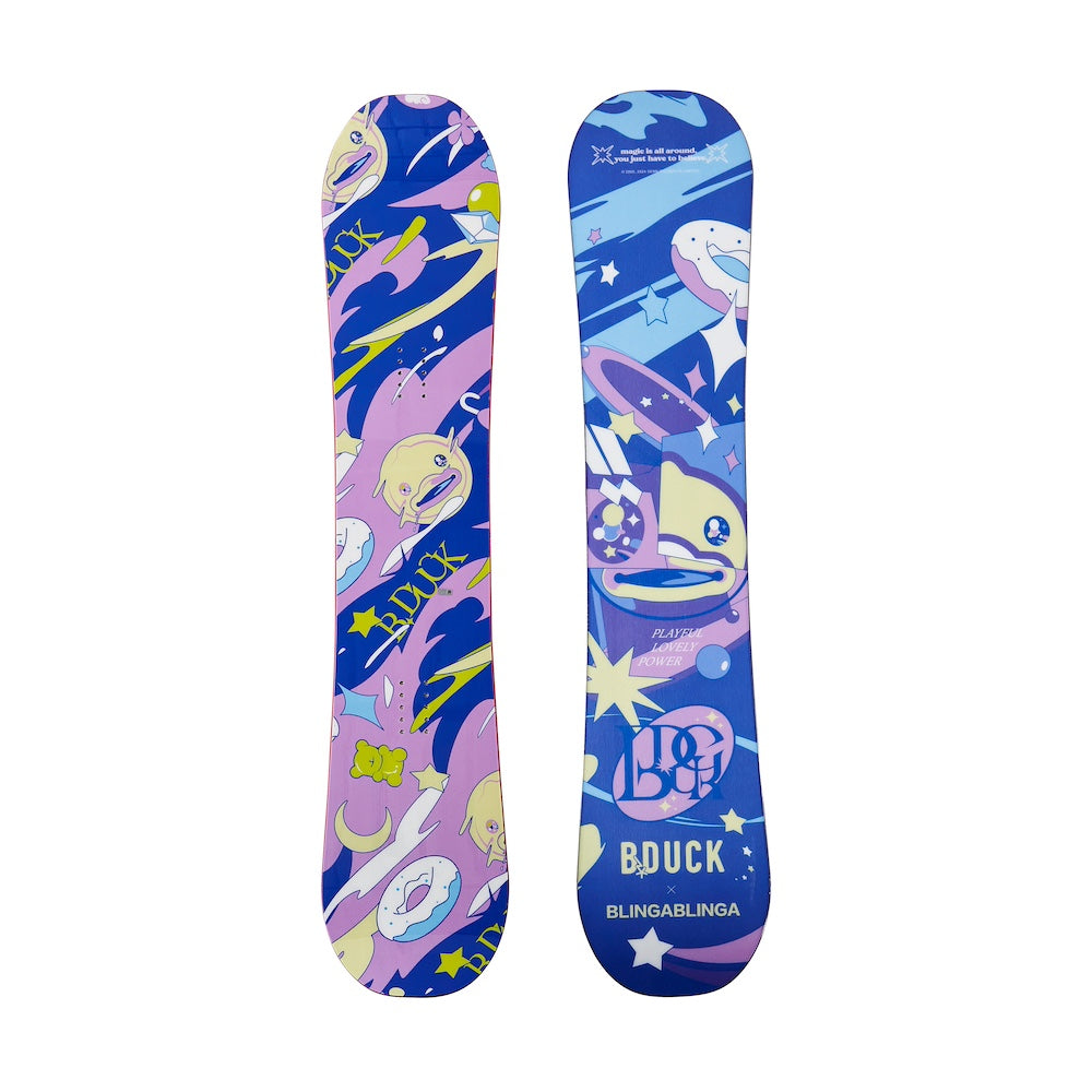 BLINGABLINGA X B.DUCK In Stock Blunt Twin Shape Snowboard - High-Tech Craftsmanship, Top-Grade Core Materials, Fast Shipping Included