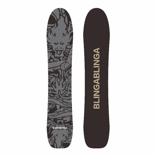 BLINGABLINGA Customizable Directional Snowsurf Freeride Powder Snowboard - Customize Your Backcountry Adventure with Carbon Fiber Option