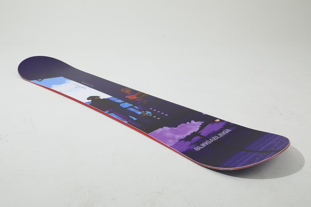 BLINGABLINGA In Stock Round Twin Shape Snowboard - High-Tech Craftsmanship, Top-Grade Core Materials, Fast Shipping Included