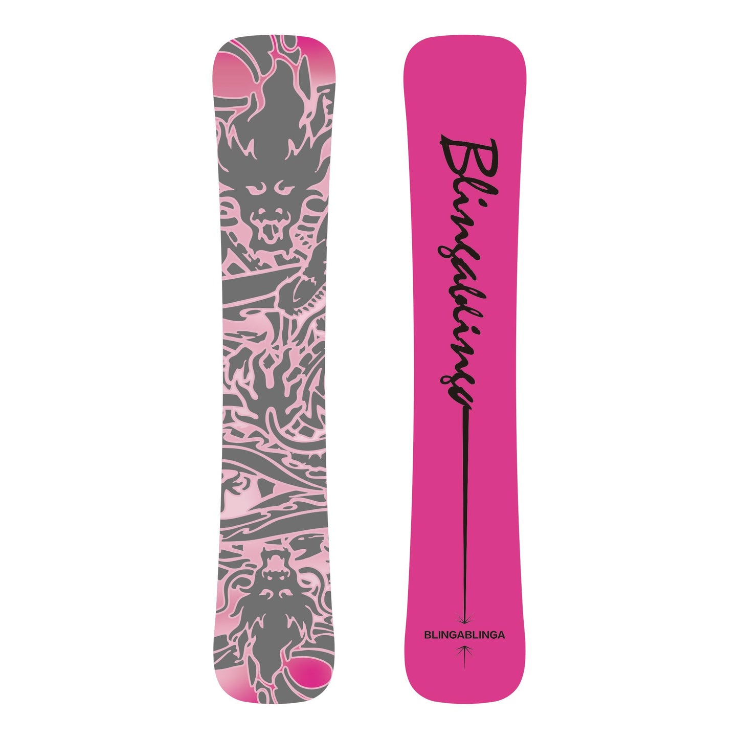 BLINGABLINGA Customizable Hammerhead Carving Snowboard with Carbon Fiber Options - Personalized Snowboard for Extreme Carving Turns