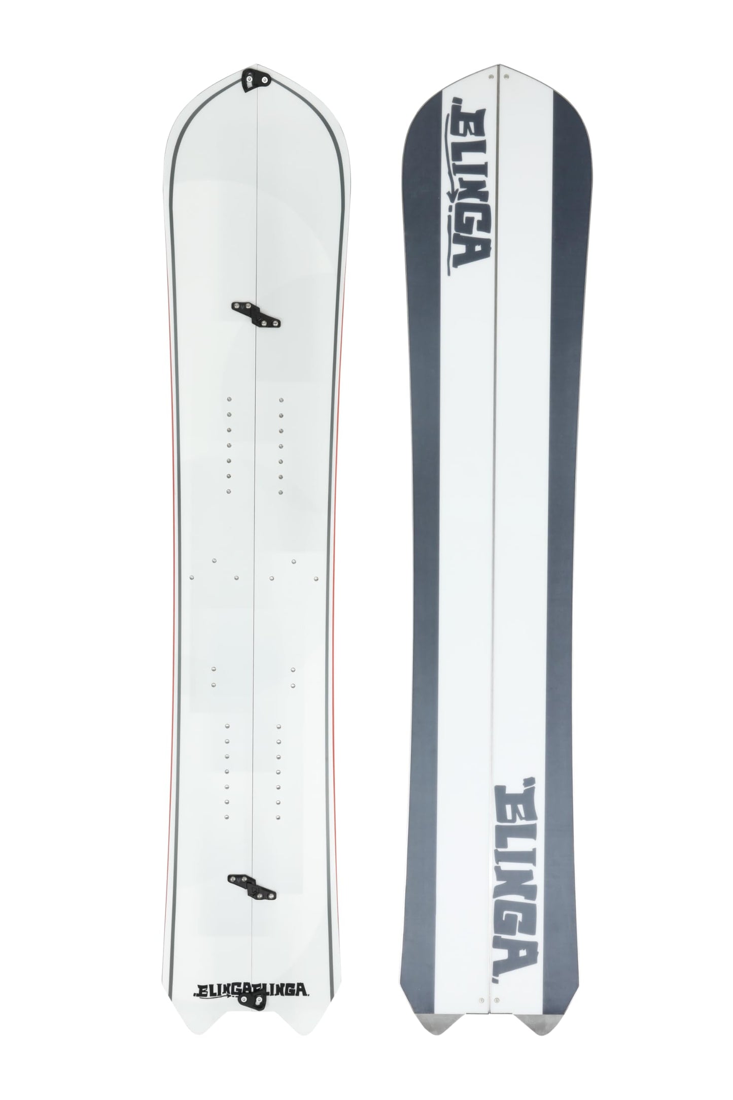 BLINGABLINGA In Stock Swallowtail Splitboard Directional Freeride Powder Snowboard with Metal Tail Camber - All-Terrain Snowboard for Backcountry Adventure